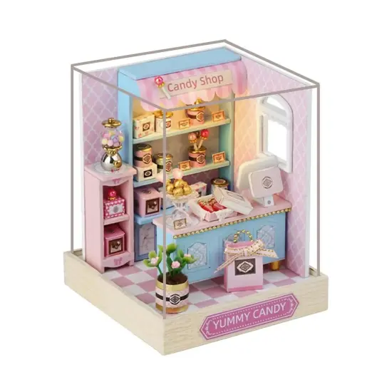 Miniature Wizardi Roombox Kit - Yummy Candy Dollhouse Kit {2}