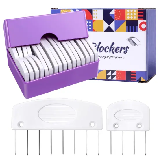 20Pcs Knit Blockers & Pins Kit, Knit Blocking Combs for Blocking Knitting, Crochet, Lace or Needlework Projects Tool Device {2}