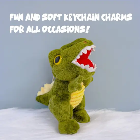 Wrapables Cute Plush Keychain Pendant Charm for Bag, T-Rex {4}