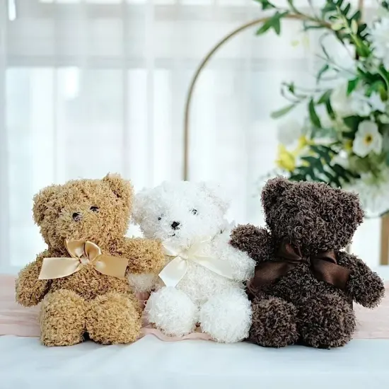 Assorted 3 Cute 7" Stuffed Teddy Bears Plush Toys Gifts Party Favors Events Home {5}