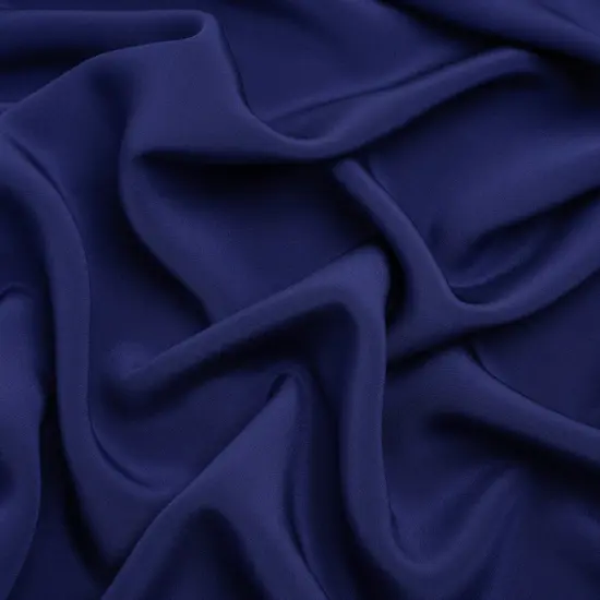 1 Yard Estate Blue Silk 4 Ply Crepe Fabric Premium Collection , 44 Inches Width {1}