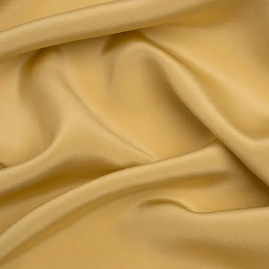 1 Yard Premium Gold Silk 4 Ply Crepe Fabric for Upscale Garments and Blouses , 44 Inches Width {1}