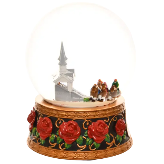 Tree Buddees x Kentucky Derby Snow Globe with Snow & Rose Petals - Official Limited Edition {4}