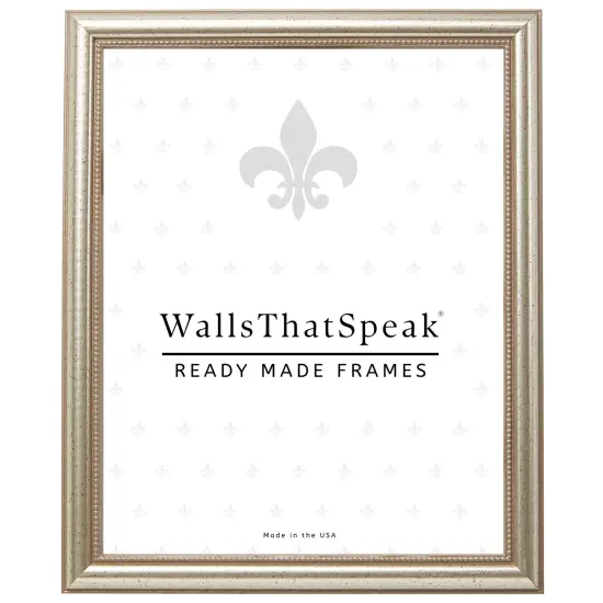 12x15 Picture Frame, Stratton 0.75 Inch Wood Moulding, Wall Display Frame for Art, Posters, or Photos by wallsthatspeak Pewter Silver {1}