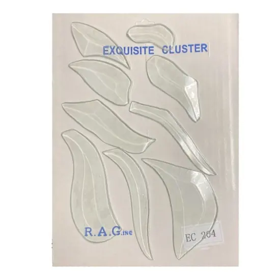 7-1/2" x 6" Exquisite Clear Glass Angel Bevel Cluster EC204 {3}