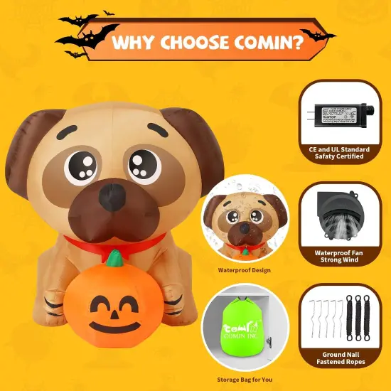 5 FT Halloween Inflatables Dog Outdoor Yard Decorations {5}