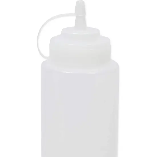 Plastic Condiment Squeeze Bottles (Clear, 32 oz, 6 Pack) {6}