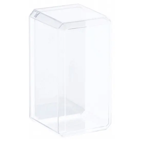 Pioneer Plastics 164CD-UV Clear Plastic Display Case for 1:64 Scale Cars (Mirrored, UV Resistant), 3.5" W x 1.625" D x 1.75" H (Mailer Box) {3}