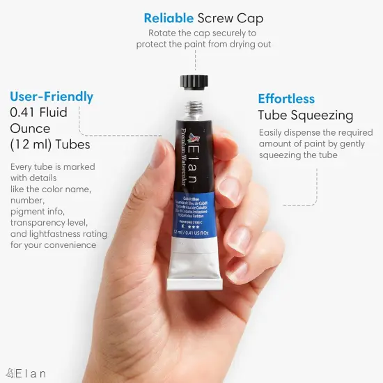 Watercolor Paint Set - 24 Liquid Paint Tubes 0.4oz, Artist Paint for Adults, Non-Toxic, Watercolors {2}