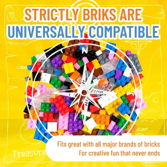 Strictly Briks Toy Building Block, Vibrant Colors, 156 Pieces, Classic Bricks Building Starter Kit for Kids, 100% Compatible with All Major Brick Brands, Ages 3-14 Multicolor {4}