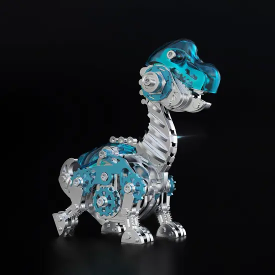 3D Metal Puzzles for Kids,3D Metal Model Kits Mechanical Dinosaur Model Brachiosaurus,Steel 3D Puzzles Stainless Steel Ornaments for Adults Home Decor {4}