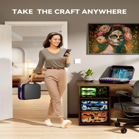 60 Slots Storage Container for Diamond Art Kits for Adults,Portable Bead Storage Boxes for Diamond Painting Accessories and Tools {6}