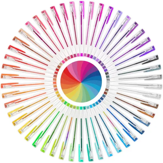 100 Colors Gel Pens Set for Adult Coloring Books Drawing Painting Writing {2}