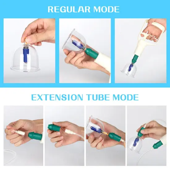 24-Cup Cupping Therapy Set with Magnetic Acupressure Needles - 5 Sizes (2.3"-1") for Full Body Pain Relief, Detachable Self-Use Kit for Blood Circulation & Muscle Recovery {4}