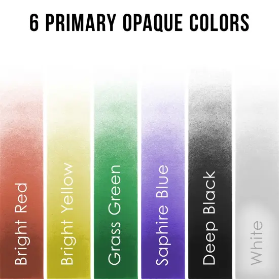 Airbrushing System with 3 Airbrushes, 6 Primary Colors Acrylic Paint Set - Cool Running 1/4 hp Twin Cylinder Piston Air Compressor with Storage Tank {6}