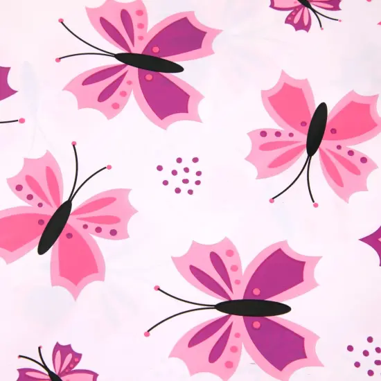 100 Pack 9 x 12 In Small Merchandise Bags with Handles for Boutique, Cute Butterfly Shopping Bags for Retail Business (Pink) {4}