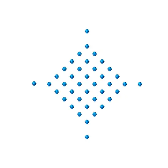 Preciosa 4mm Czech Crystals Bicone Rondelle Beads, 40pcs Capri Blue {5}