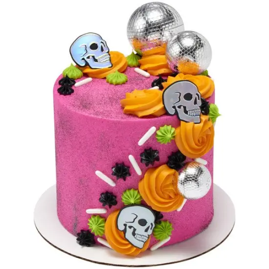 Metallic Skull Cupcake Rings 12 Count {6}