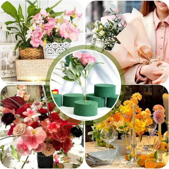 6 Pcs Round Floral Foam Blocks {5}