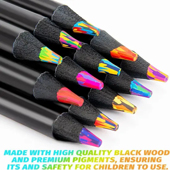 12 Rainbow Colored Pencils {3}