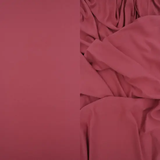 1 Yard Solid DTY Brushed Knit Fabric, 58/60&Prime; Wide Polyester Spandex Blend MAUVE WOOD {1}