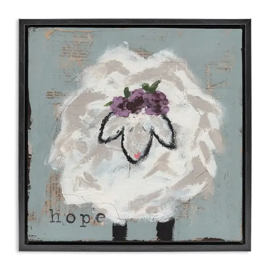 Stupell Industries Uplifting Hope Sheep Floating Frame, design by Cassandra Cushman {7}