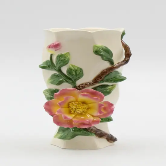 Ceramic Rose Flower Vase, Home Decor, Gift for Her, Gift for Mom {2}
