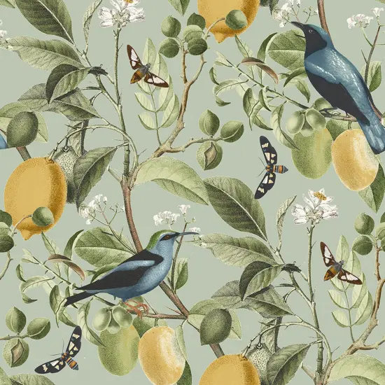 NEXT Fruit Tree Summer Sage Wallpaper {2}