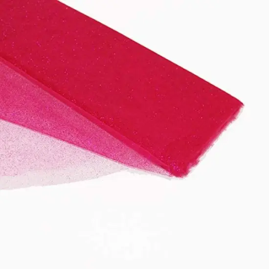 10 Yard Glitter Tulle Fabric Bolt 10 Yards Length for Wedding Party Decoration 54 Inch Width Blush {4}
