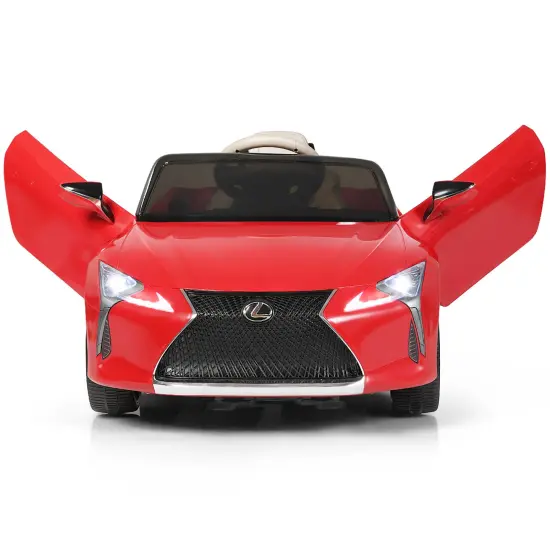 Costway 12V Kids Ride on Car Lexus LC500 Licensed Remote Control Electric Vehicle Red {1}