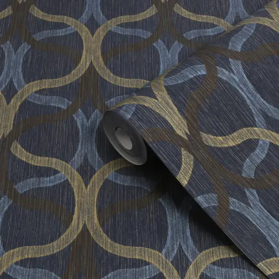 Boutique Refine Geo Navy & Gold {3}