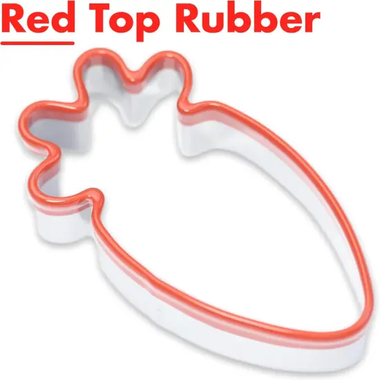 3-Piece Easter Fun Cookie Cutters, Easter Bunny, Egg and Carrot,Heavy Duty Food-Grade Stainless Steel,Unique Design with Protective Red Top PVC {5}