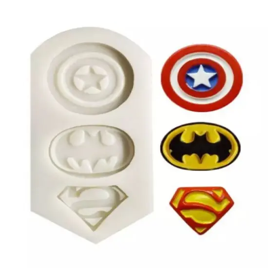 Superhero Silicone Mold 2 MOLDS {4}