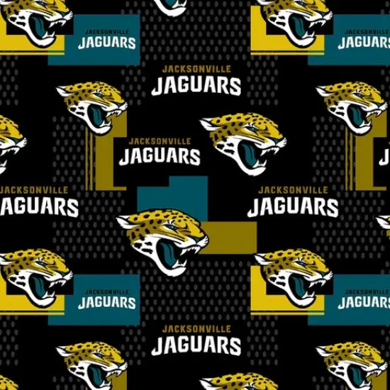 Licensed NFL Jacksonville Jaguars Cotton 14728 Fabric by the Yard {1}