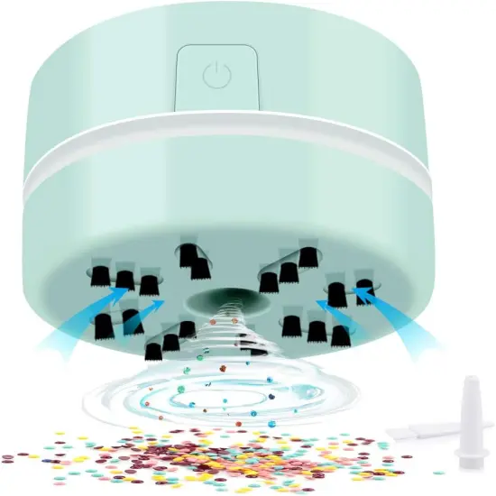 Diamond Accessories Tools, Diamond Tools for Diamonds, Desk Accessories Vacuum Cleaner Mini, Green Hand-Held Vacuum Cleaner {1}