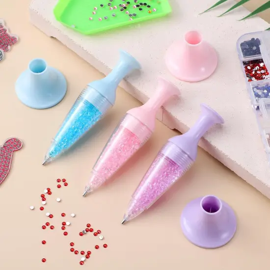 3pcs Diamond Art Pens, Vase Shape Diamond Art Tools Tool Diamond Drawing Pens Diamond Dotting Pens for Diamond Nail Painting Art Crafts {5}