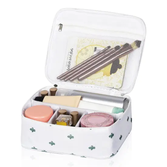 Travel Makeup Cosmetic Bag Portable Toiletry Bag Kit Waterproof Cosmetic Case {1}