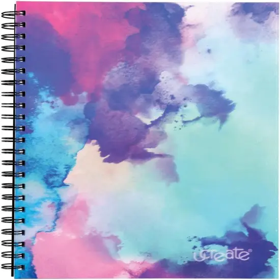 Fashion Poly Sketch Book, Watercolor Splash, 9" x 12", 1 Count {5}