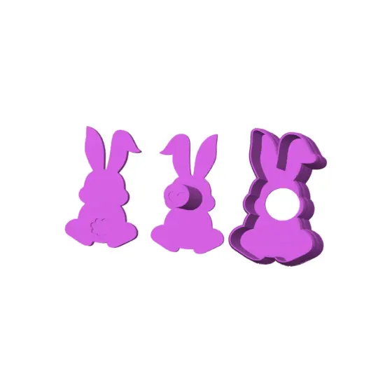 Easter Floppy Ear Bunny Cake Pop Mold or Popper {5}