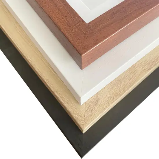 8 &times; 10 wood grain picture frame HD glass 4 color picture frames a set of 4, display pictures 5 &times; 7 cushion or 8 &times; 10 modern style wood grain composite picture frame, the best gift for friends and relatives {3}