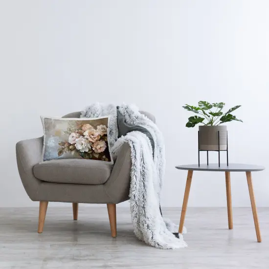 Stupell Industries Pastel Budding Blooms Decorative Printed Throw Pillow Design by Petal Prints Design, 14 x 7 x 20 {2}