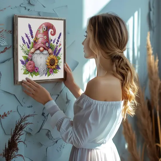 5D Special Shape Diamond Art Kits for Beginners, Gnomes Diamond Painting Kits for Adults {5}