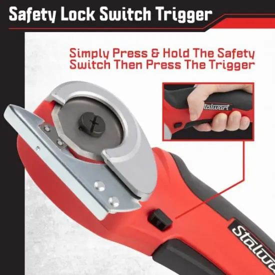 Cordless Electric Scissors - Multipurpose Fabric, Leather, Carpet or Cardboard Cutter with Rotary Blade and 4V Rechargeable Battery {4}