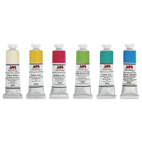 Michael Harding Artists Oil Color - Set of 6, Bermuda Tropical Colors, 40 ml {1}