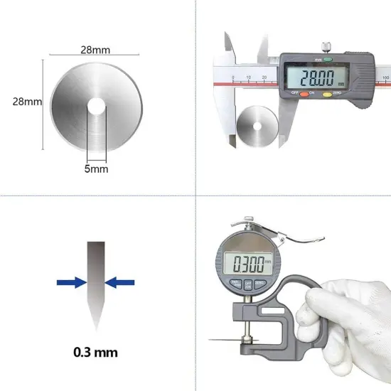 Rotary Cutter Blades 28mm by - Fits 28mm Rotary Cutter Replacement, Sharp and Durable (28MM) {2}