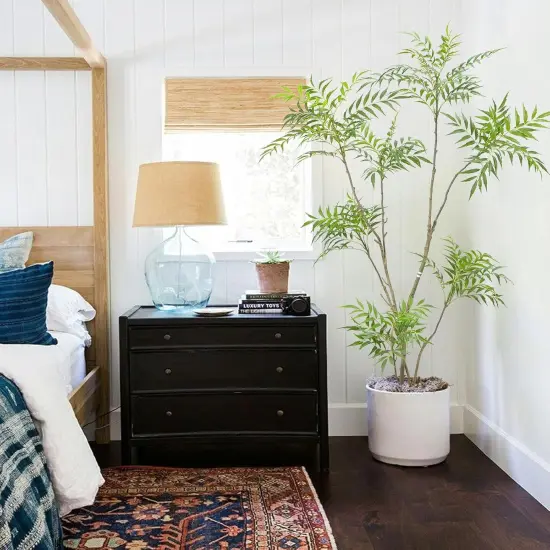 Artificial Mahonia Fortunei Tree, Luabue 6FT Tall Fake Plant Fake Tree Faux Plants Indoor, Artificial Umbrella Plants for Home Office Bedroom Balcony Living Room Lobby Decor and Housewarming Gift {5}