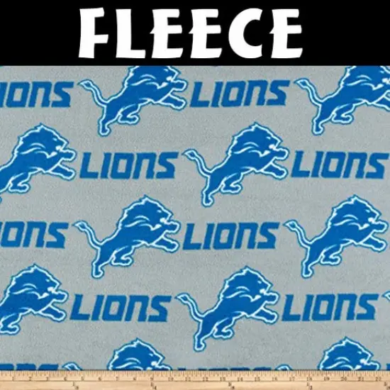 Licensed NFL Detroit Lions Tossed Fleece 14726-D Fabric by the Yard {1}