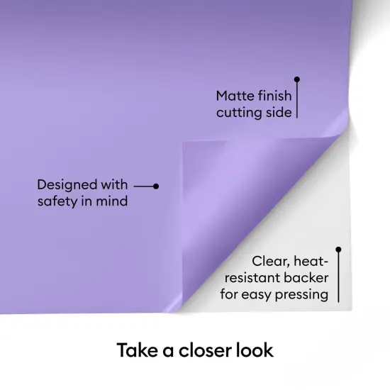 Cricut Value Iron-On Roll- Lilac Heat Transfer Vinyl 12 in x 20 ft {6}