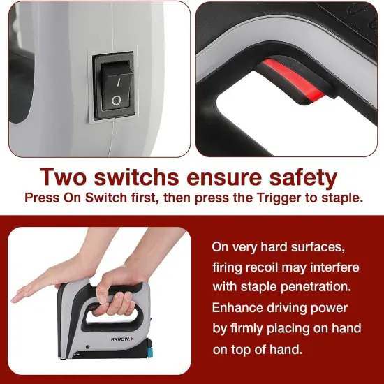 Cordless Staple Gun Kit, Electric Stapler with 3750 Pieces T50 1/4", 3/8", 1/2" Staples, for Upholstery Professional and DIY Projects, T50DCD {4}