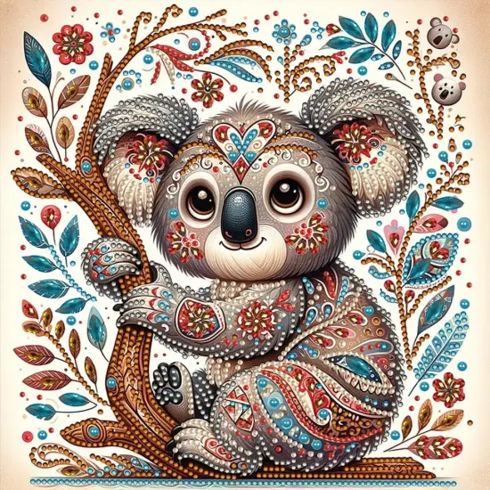 Diamond Painting Kits for Adults Koala, 5D Special Shape Diamond Art Kits for Beginners, Crystal Rhinestones Diamond Painting for Home Wall Decoration Gift 12&times;12inch, Animal {1}